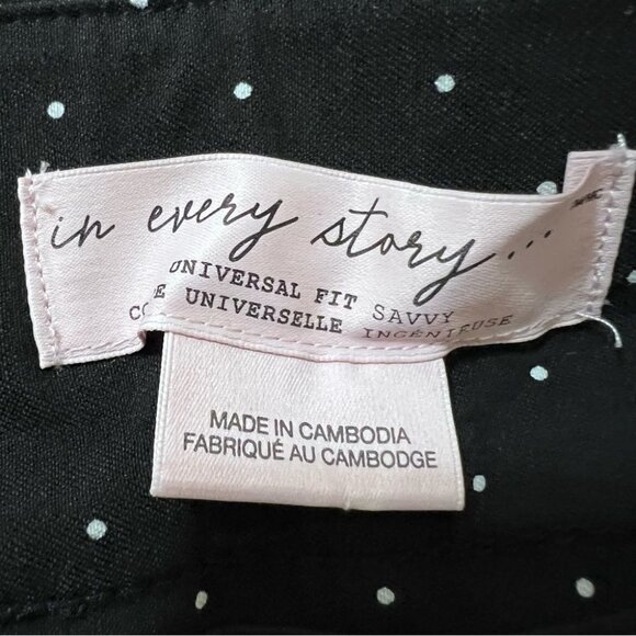 Pennington’s Polka  Dot Printed Straight-Leg Pull On Pant Size 12P - Picture 9 of 10